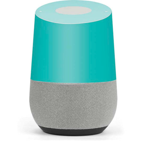 Aqua Blue Blue Solid Google Home Skin